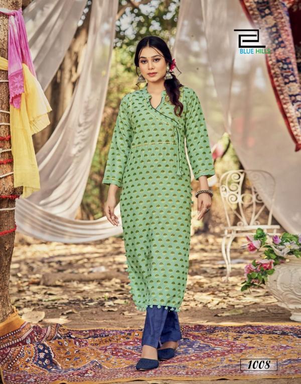 Blue Hills Candy 1 Beautiful Rayon Printed Kurti